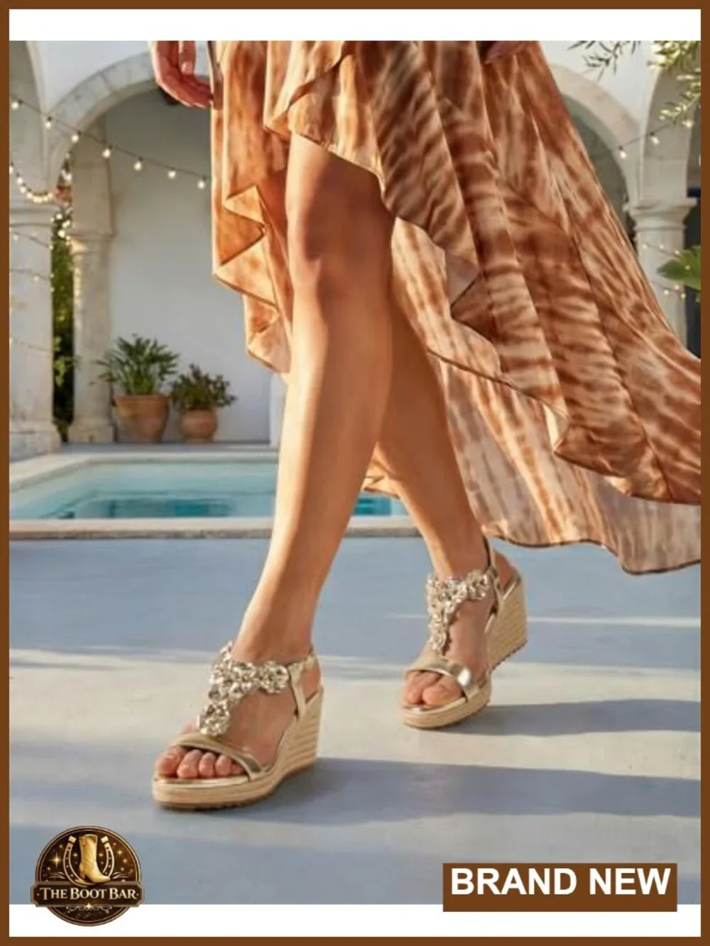 Espadrille Wedge Sandals Open Toe Flower T Strap High Heel Platform PU